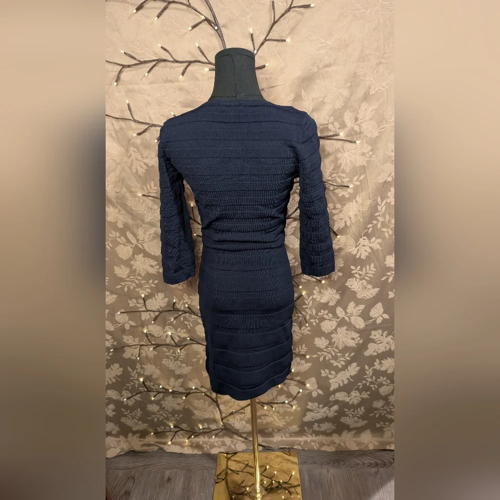 MNG Basics Blue Bandage Bodycon Dress, Size M, EUC! - Picture 3 of 4